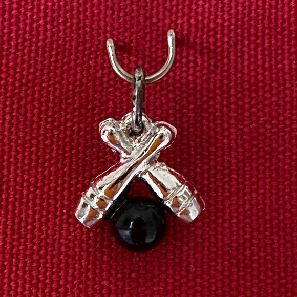 VTG I Crossed Bowling Pins + Black Ball Charm - Picture 11 of 16